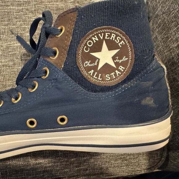 Converse Chuck Taylor All Star Blue MA-1 Zip High Womens 9 Mens 7 Nylon - Picture 8 of 13